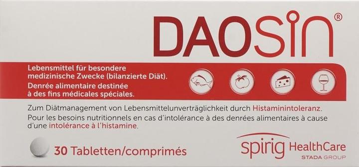 Produktbild Daosin Lebensmittel bei Histaminunverträglichkeit (60 Stück, Tabletten, 39 g)