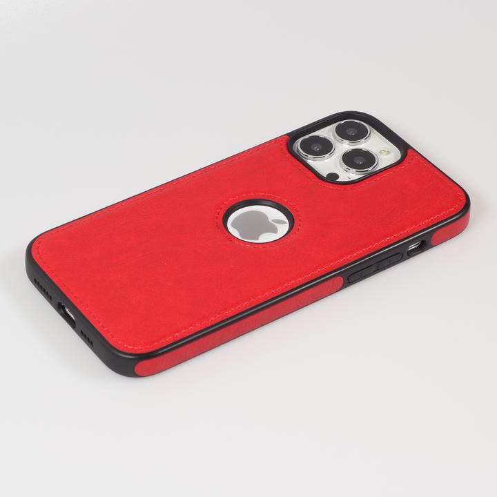 Actual product image PhoneLook Coque Premium Cuir avec surpiqûres et trou (Apple iPhone 13 Pro Max)