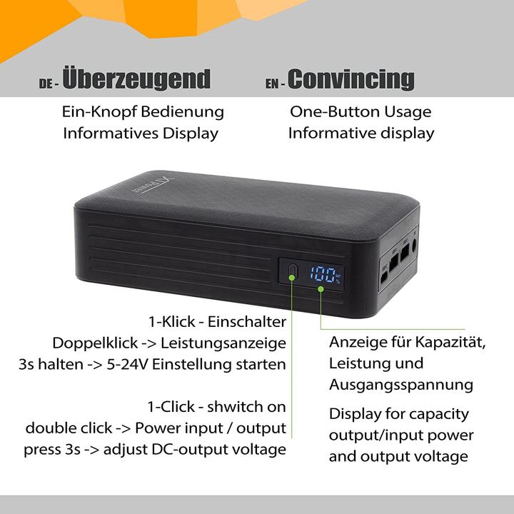 Actual product image Xpower XT-27000DC-PA Powerbank (26800 mAh, 99.16 Wh)
