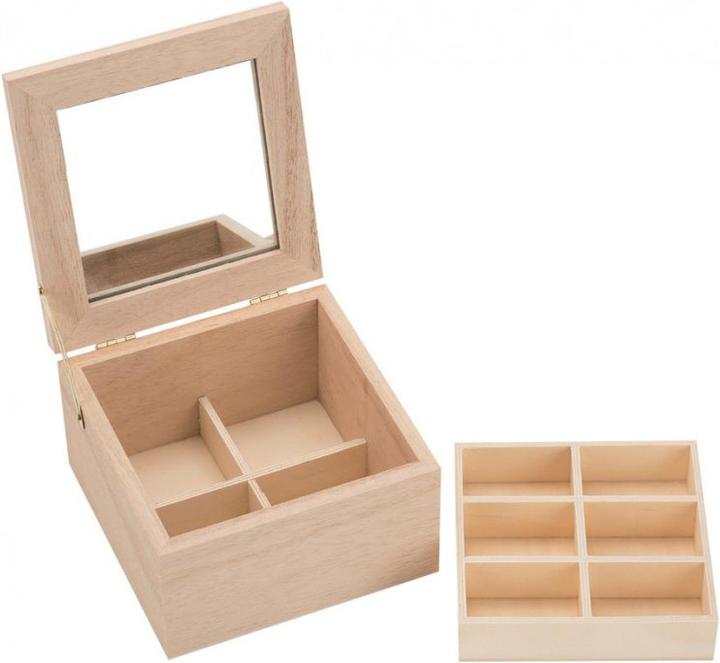 Produktbild Glorex Schmuckkasten aus Holz