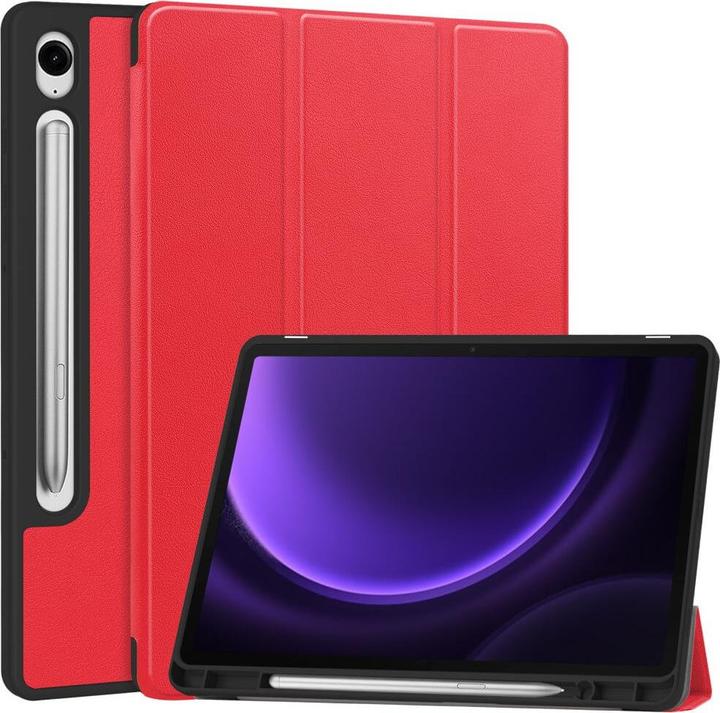 Image du produit Cover-Discount Galaxy Tab S9 / S9 FE - Smart Case silicone rouge (Galaxy Tab S9)