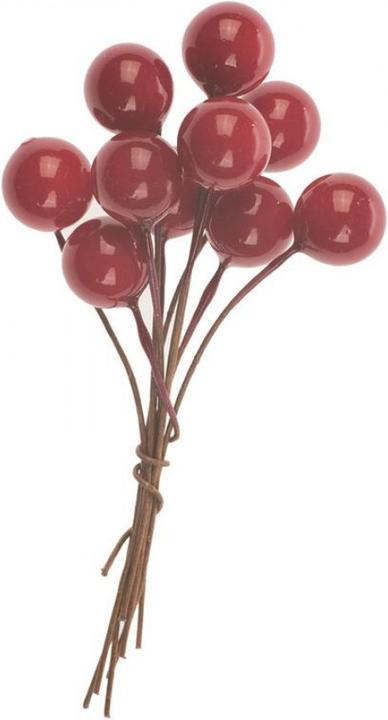 Actual product image Glorex Berries red, on wire 2 bunch