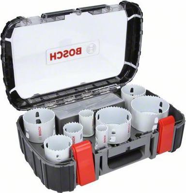 Produktbild Bosch Professional Zubehör 14-teiliges Universal-Set, 1 Lochsäge Progressor for Wood&Metal (20 mm, 22 mm, 25 mm, 32 mm, 35 mm, 40 mm, 44 mm, 76 mm, 60 mm, 51 mm, 64 mm)