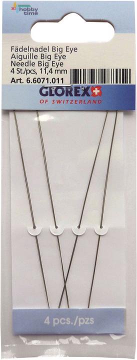 Actual product image Glorex Threading needle Big Eye 4pcs