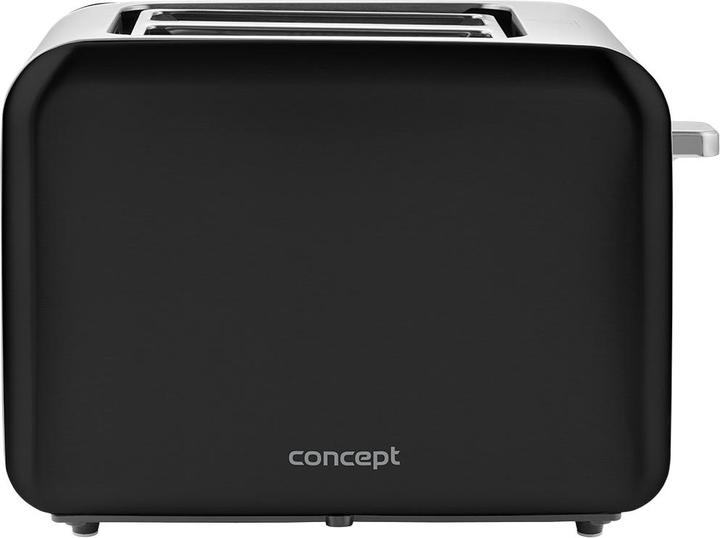 Concept TE2050 2 slice(s) Black, Stainless steel