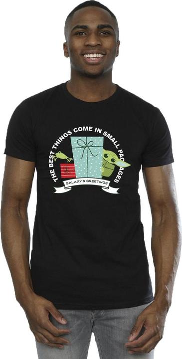 Immagine prodotto Star Wars The Mandalorian Galaxy's Greetings Maglietta Uomo (5XL)