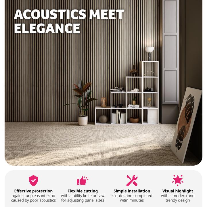Actual product image tectake Set of 2 acoustic panels Sonic Wall (2 pcs.)