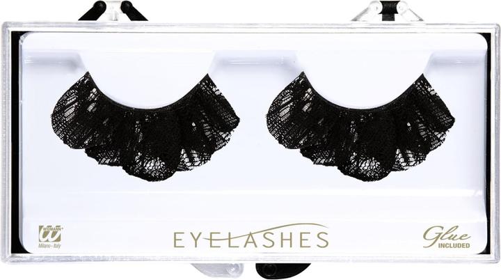 Image du produit Widmann WIMPERN AUS SPITZE SCHWARZ in Box mit Klebstoff in Glasflasche