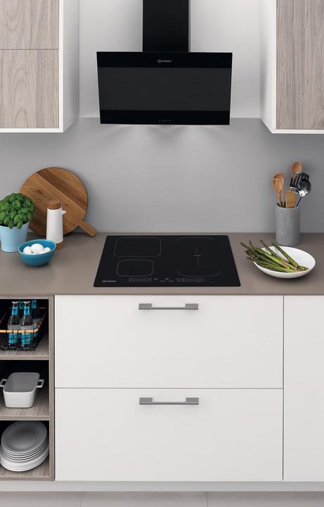 Produktbild Indesit IB 65B60 NE Schwarz Integriert 59 cm Zonen-Induktionskochfeld 4 Zone(n)