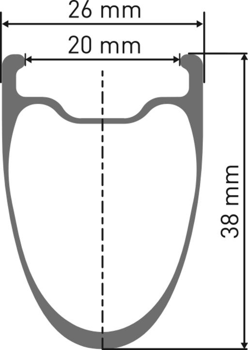 Produktbild DT Swiss ARC1100 Dicut 38 DB (Hinterrad, 28")
