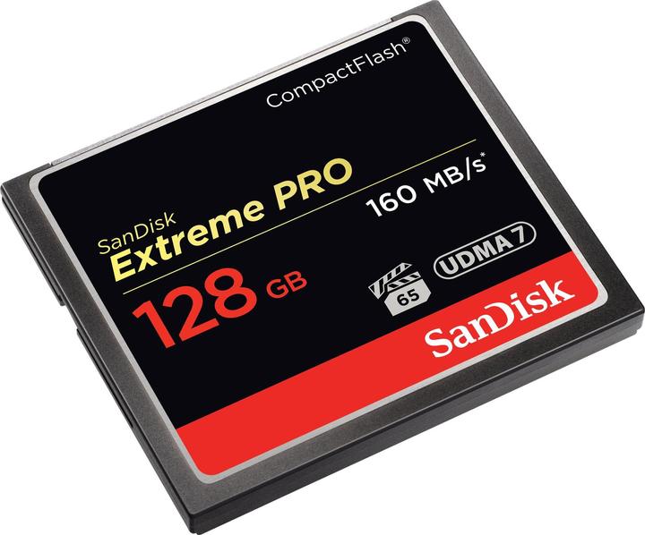 Actual product image SanDisk Extreme Pro Compact Flash (128 GB, CF, UHS-I)