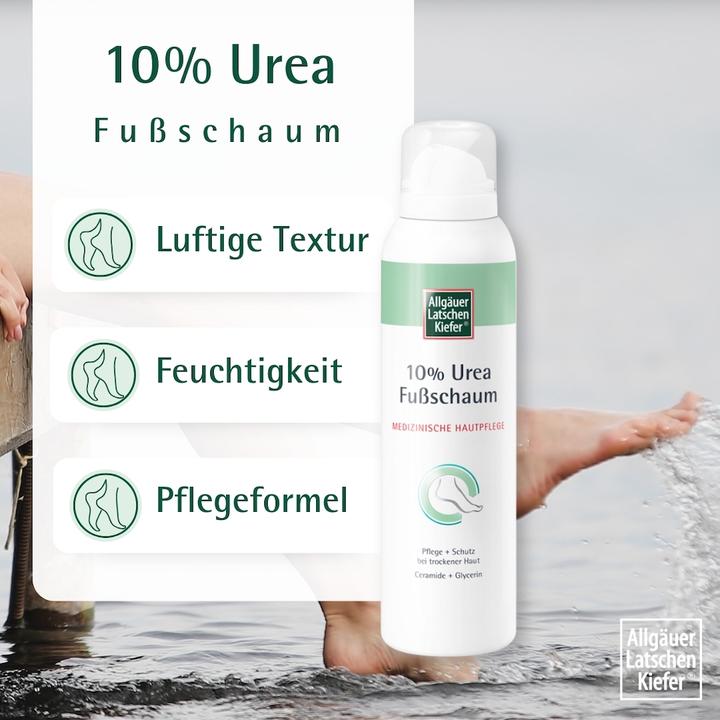 Produktbild Dr. Theiss ALLGÄUER LATSCHENKIEFER 10% Urea Fussschaum, 150 ml Schaum (Fussbad, 150 ml)