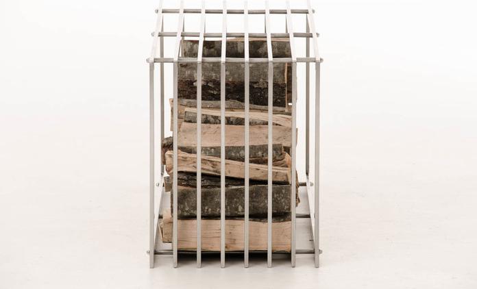 Actual product image CLP Firewood rack Irving 40x50x100, stainless steel (40 x 50 x 100 cm)