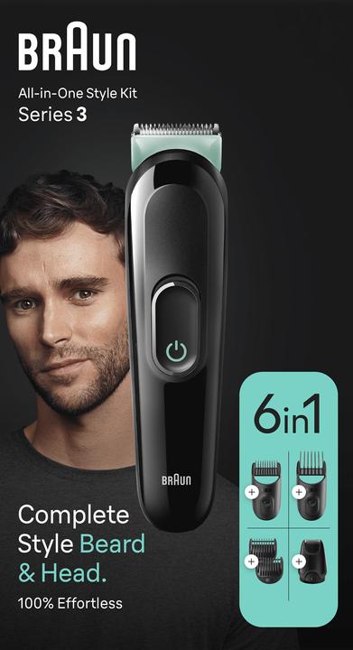Image du produit Braun Tondeuse Tout-En-Un Series 3 MGK3411, 6-En-1, Kit Pour Barbe, Cheveux & Et Autres Zones