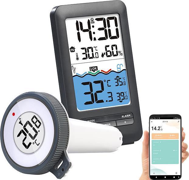 Produktbild Infactory Smartes WLAN-Teich- & Poolthermometer