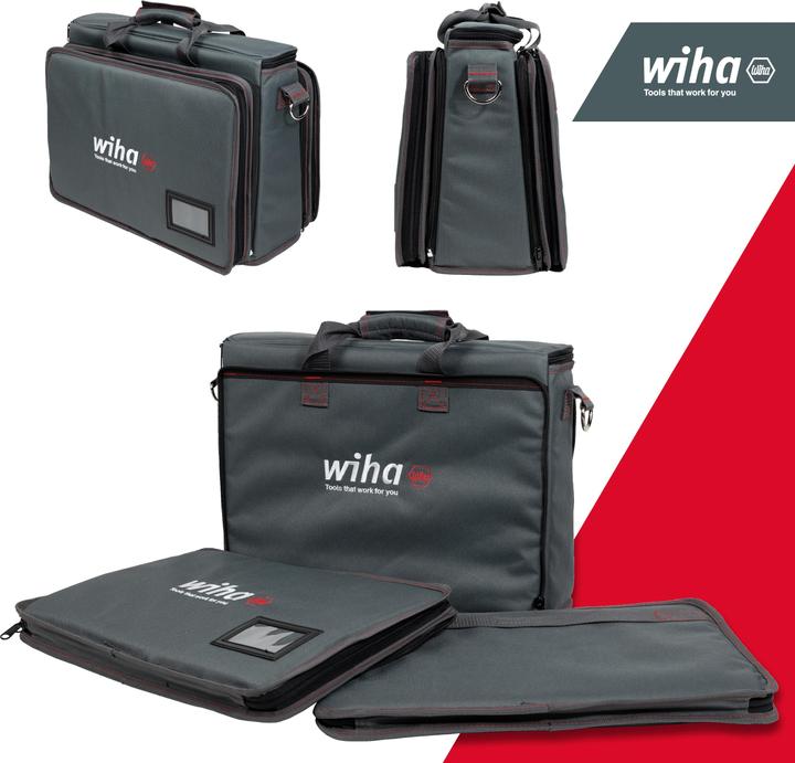 Produktbild Wiha Werkzeug Set Service-Techniker 30-tlg. inkl. Tasche I Werkzeugsatz für Elektriker I VDE (31 Teile)