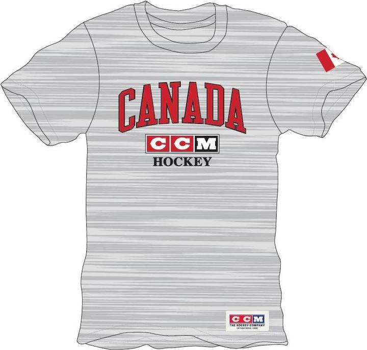 Immagine prodotto CCM TSS22AFI AD FLAG TEE TEAM FINLANDIA Athletic Grey L (4057860) (L)