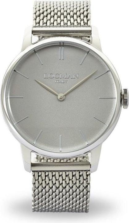 Immagine prodotto Locman Orologio da uomo Italia 1960 argento Ref. 0251 (Orologio da polso analogico, 41 mm)