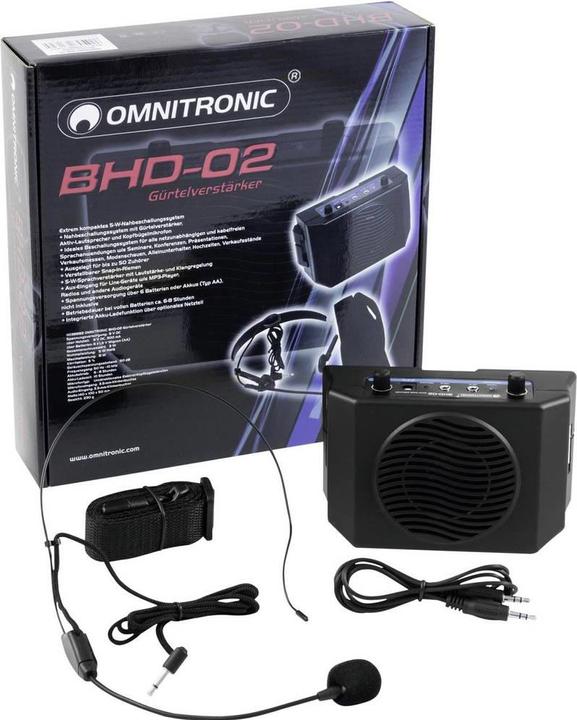 Produktbild Omnitronic Mobiler PA Lautsprecher 5 cm 2 (1x 3 W)