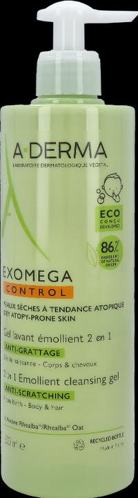 Produktbild A-Derma Exomega Control Emollient Cleansing Gel 2in1 (500 ml)