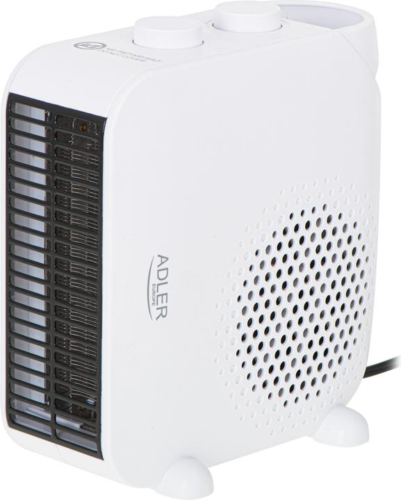 Actual product image Adler Heater AD 7725w Fan heater, 2000 W, Number of power levels 2, Baltas (2000 W)