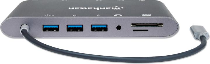 Produktbild Manhattan SuperSpeed USB-C to 7-in-1 Docking Station (Docking Port, 1 Ports)