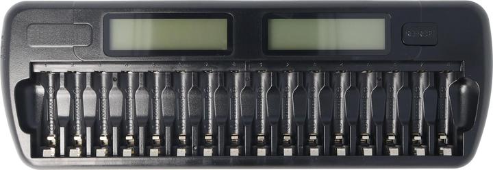 Image du produit AccuCell 16fach Schnell-Ladegerät für 1 bis 16 Stück NiMH Akkus AA, AAA (16 pcs, AA, AAA, Piles rechargeables + chargeur)