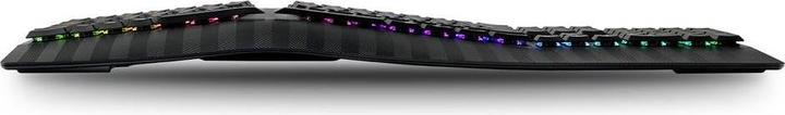 Immagine prodotto Perixx PERIBOARD-835 BR DE, tastiera meccanica ergonomica senza fili con illuminazione RGB - reggiseno (DE, Senza fili)