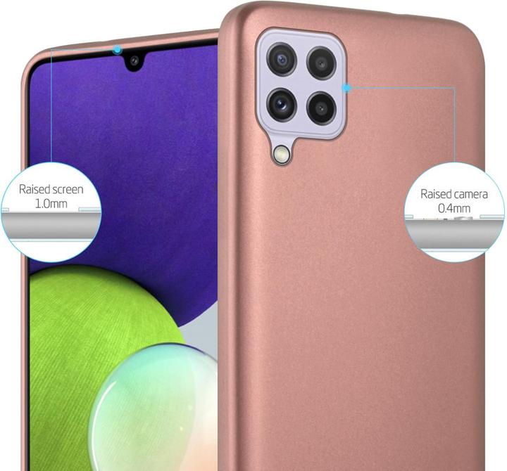 Actual product image Cadorabo TPU Matt Metallic Sleeve (Samsung Galaxy M22, Samsung Galaxy A22, Samsung Galaxy A32)