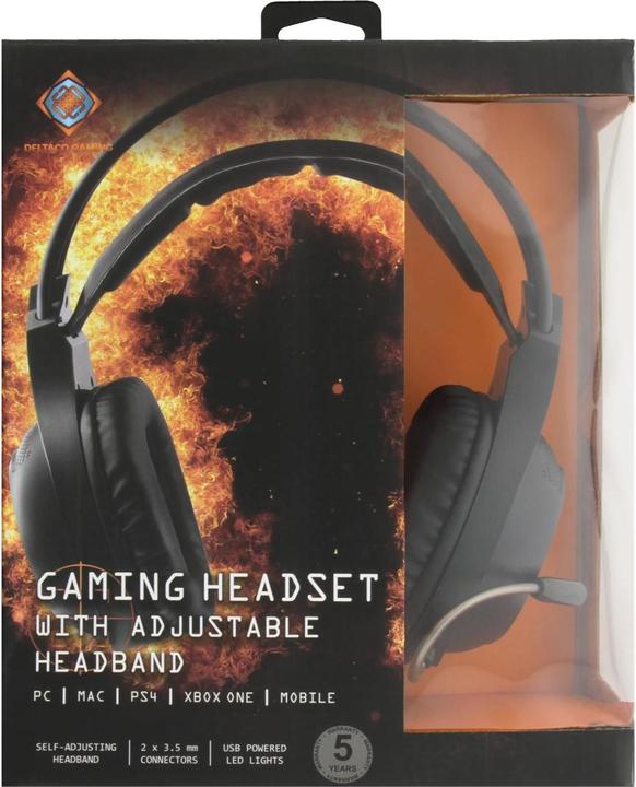 Actual product image Deltaco Gaming DH210 (Cable)