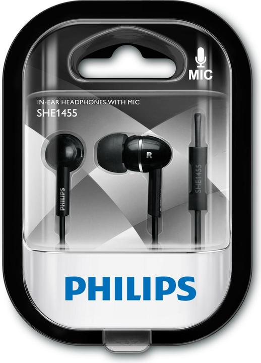 Image du produit Philips Écouteurs intra-auriculaires SHE1455BK/10 (Filaire)