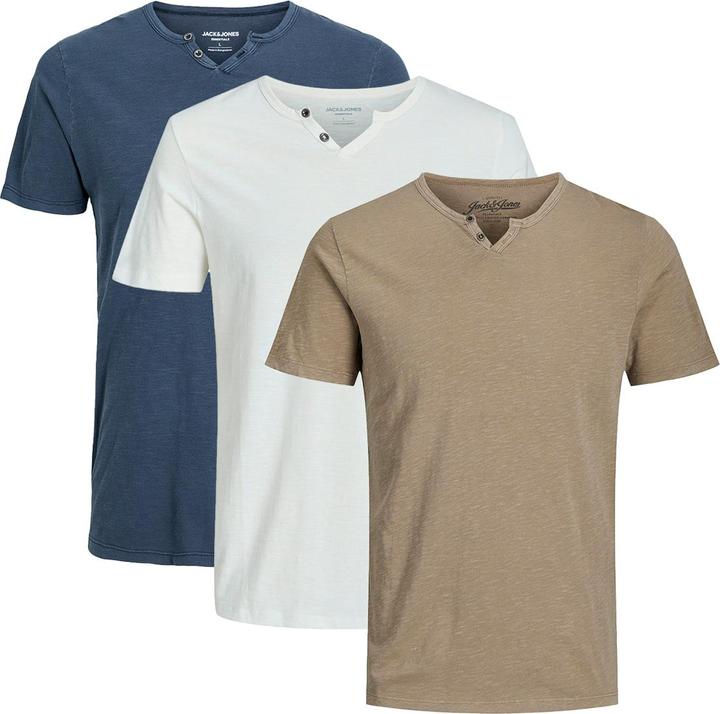 White, Beige, Blue