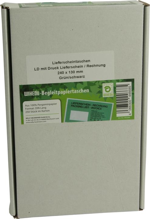 Image du produit Wihedü 250 pochettes de livraison papier parchemin DIN long (250 x)
