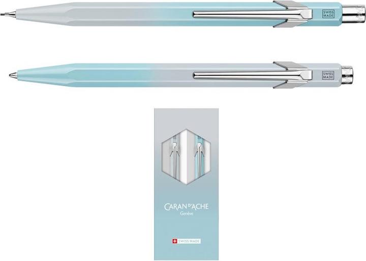 Image du produit Caran d'Ache 849 Set Blue Lagoon Sonderedition (Bleu polaire, Gris givré, 2 x)