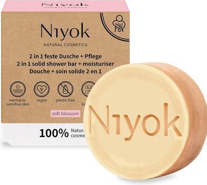 Actual product image Niyok 2 in 1 feste Dusche + Pflege Soft blossom