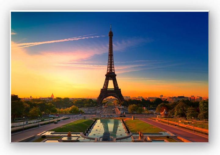 Actual product image Trenddeko Eiffel Tower at sunset (100 x 70 cm)