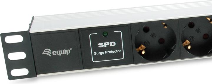Immagine prodotto equip Presa multipla 1HE8gang Schuko16A, cabl. si (7 x, CEE 7/7, 1.80 m)