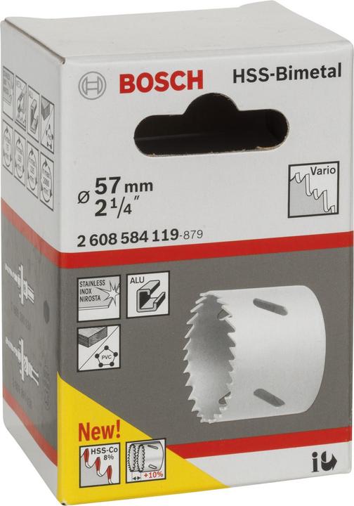 Produktbild Bosch Professional Zubehör Lochsäge HSS-Bimetall für Standardadapter, 57 mm, 2 1/4-Zoll (57 mm)