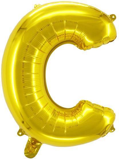 Actual product image Foil Balloon Letters C Gold 80cm
