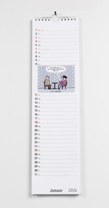 Image du produit Ruhestand Streifenkalender 2026: Monatskalender für die Wand (Couverture rigide, Allemand)