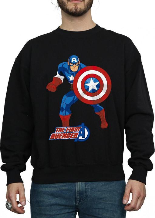 Immagine prodotto Captain America Felpa Unisex Adulto The First Avenger (XL)