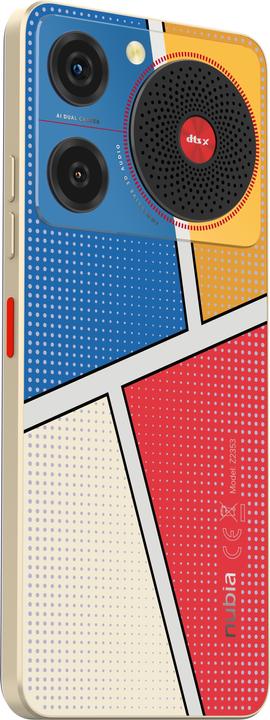 Actual product image Nubia Mobile Phone Music / 4GB / 128GB / (128 GB, Pop art, 6.60", Dual SIM, 50 Mpx, 4G)