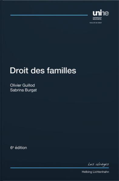 Image du produit Droit des familles (Français, Sabrina Burgat, Olivier Guillod, 2022)