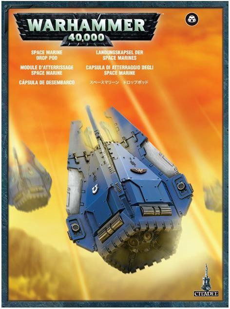 Image du produit Games Workshop Warhammer 40k - Space Marine Drop Pod (Matières plastiques)
