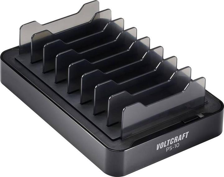 Image du produit Voltcraft Station de charge de bureau 120W Courant de sortie (max.) 3A Nombre de sorties : 10 x USB-A, USB-C®. (120 W)