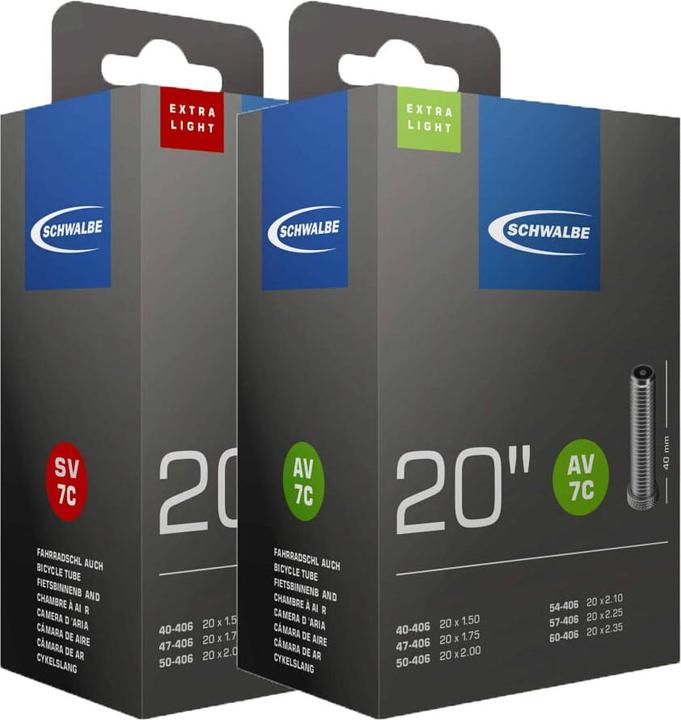 Actual product image Schwalbe AV 7C (Schrader (AV), 20", 40 mm)