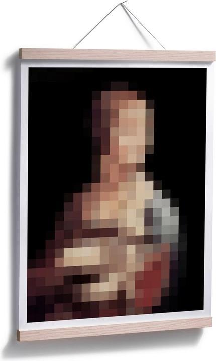 Image du produit Trenddeko Pixelart - da Vinci - La dame à l'hermine (50 x 60 cm)