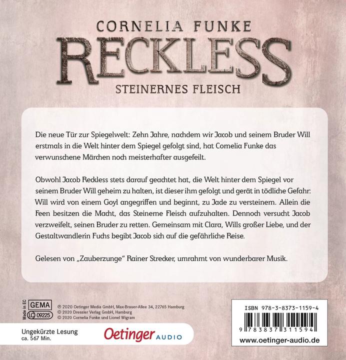 Produktbild Reckless 1 (Lionel Wigram, Cornelia Funke, Deutsch)