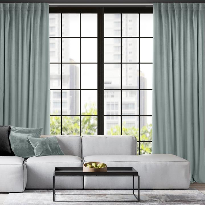 Image du produit Eurofirany Rideau de nuit MADLEN 140X300 cm, ruban flexible, couleur : gris (140 x 300 cm)