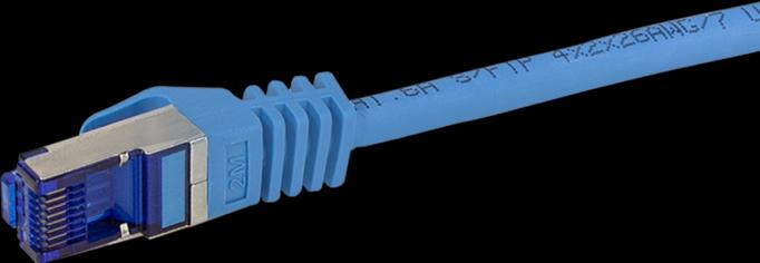 Actual product image LogiLink Patch cable Ultraflex, Cat.6A, S/FTP, 1.0 m, blue (S/FTP, CAT6a, 1 m)